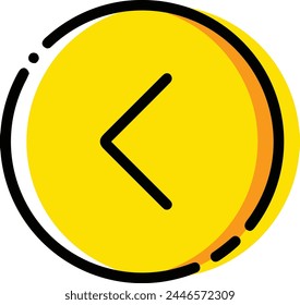 Símbolo de flecha Imagen de Vector con color para el diseño de elementos