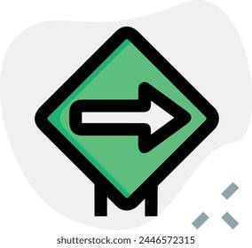 Arrow icon symbol vector image with color for element design