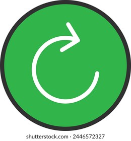 Arrow icon symbol vector image with color for element design