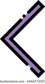 Símbolo de flecha Imagen de Vector con color para el diseño de elementos
