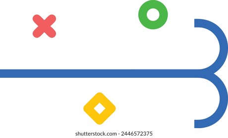 Arrow icon symbol vector image with color for element design