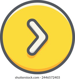 Arrow icon symbol vector image with color for element design
