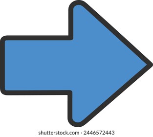 Símbolo de flecha Imagen de Vector con color para el diseño de elementos
