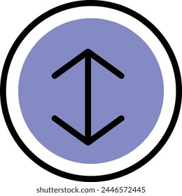 Símbolo de flecha Imagen de Vector con color para el diseño de elementos