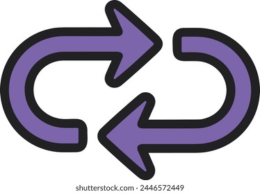 Símbolo de flecha Imagen de Vector con color para el diseño de elementos
