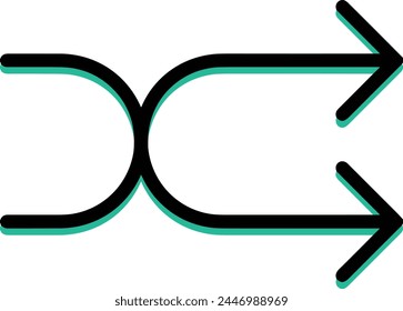 Símbolo de flecha Imagen de Vector con color para el diseño de elementos