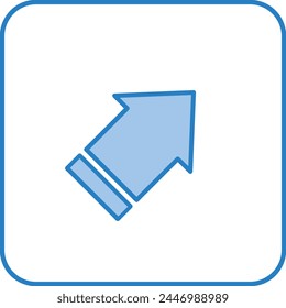 Símbolo de flecha Imagen de Vector con color para el diseño de elementos