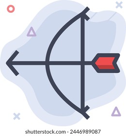 Arrow icon symbol vector image with color for element design