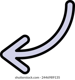 Arrow icon symbol vector image with color for element design