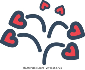 Arrow icon symbol vector image with color for element design