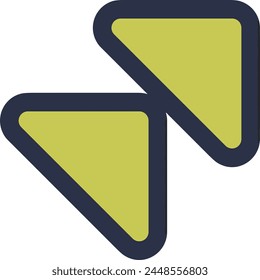 Arrow icon symbol vector image with color for element design