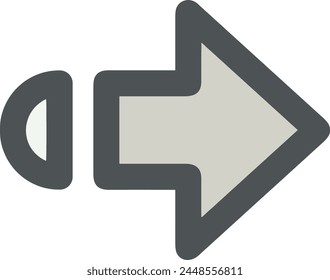 Arrow icon symbol vector image with color for element design