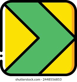Pfeilsymbol Symbol Vektorgrafik Bild mit Farbe für Elementdesign
