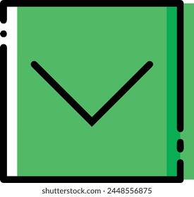 Arrow icon symbol vector image with color for element design