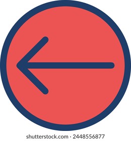 Arrow icon symbol vector image with color for element design