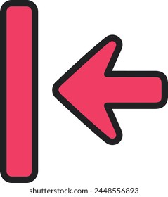 Símbolo de flecha Imagen de Vector con color para el diseño de elementos