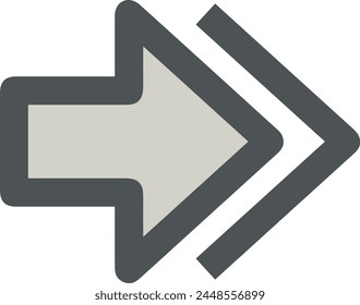 Arrow icon symbol vector image with color for element design