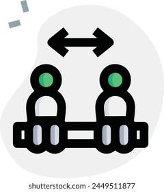 Arrow icon symbol vector image with color for element design