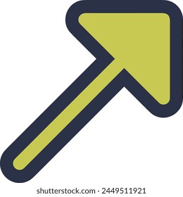 Arrow icon symbol vector image with color for element design