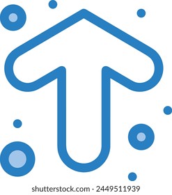 Arrow icon symbol vector image with color for element design