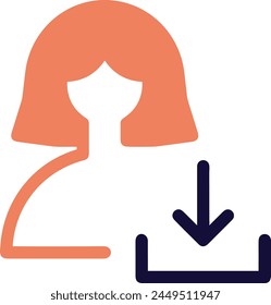 Arrow icon symbol vector image with color for element design