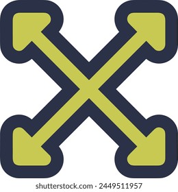 Símbolo de flecha Imagen de Vector con color para el diseño de elementos