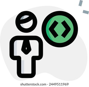 Arrow icon symbol vector image with color for element design