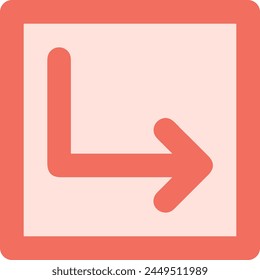 Arrow icon symbol vector image with color for element design