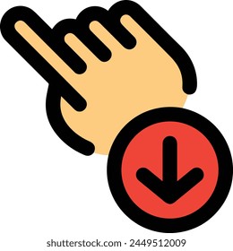 Arrow icon symbol vector image with color for element design