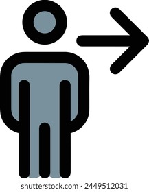 Arrow icon symbol vector image with color for element design