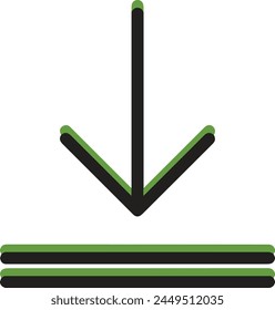 Arrow icon symbol vector image with color for element design