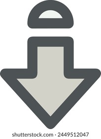 Arrow icon symbol vector image with color for element design