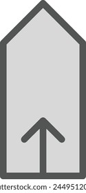 Arrow icon symbol vector image with color for element design