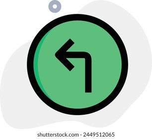 Símbolo de flecha Imagen de Vector con color para el diseño de elementos
