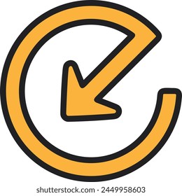 Símbolo de flecha Imagen de Vector con color para el diseño de elementos