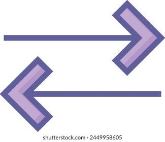 Arrow icon symbol vector image with color for element design