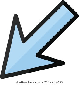 Arrow icon symbol vector image with color for element design