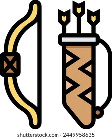 Símbolo de flecha Imagen de Vector con color para el diseño de elementos