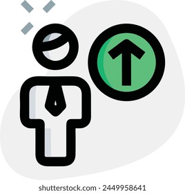 Arrow icon symbol vector image with color for element design