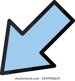 Arrow icon symbol vector image with color for element design