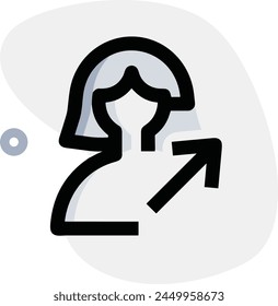 Símbolo de flecha Imagen de Vector con color para el diseño de elementos