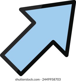 Símbolo de flecha Imagen de Vector con color para el diseño de elementos