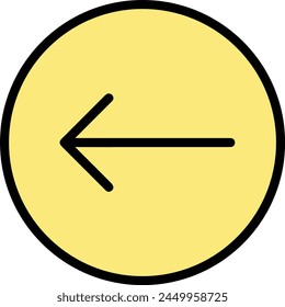 Arrow icon symbol vector image with color for element design