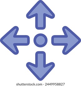 Arrow icon symbol vector image with color for element design