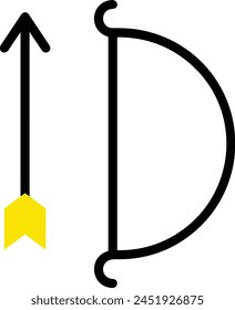 Arrow icon symbol vector image with color for element design
