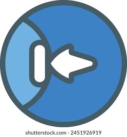 Símbolo de flecha Imagen de Vector con color para el diseño de elementos