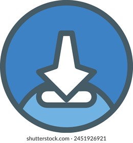 Símbolo de flecha Imagen de Vector con color para el diseño de elementos