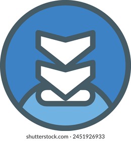 Arrow icon symbol vector image with color for element design