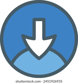 Arrow icon symbol vector image with color for element design