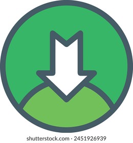 Arrow icon symbol vector image with color for element design